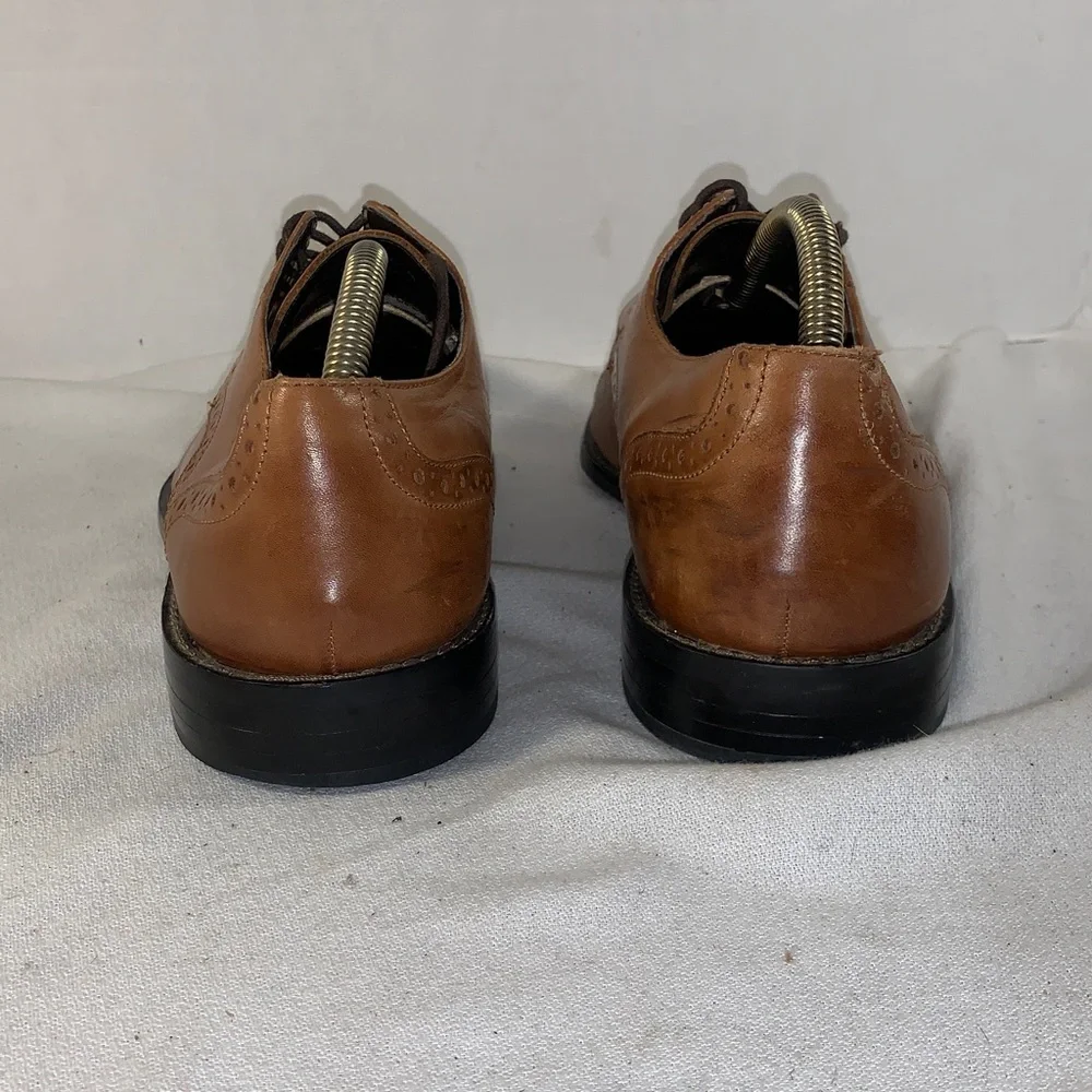 Stacy Adams Men's Brown Leather Prescott Oxford Dress Shoes